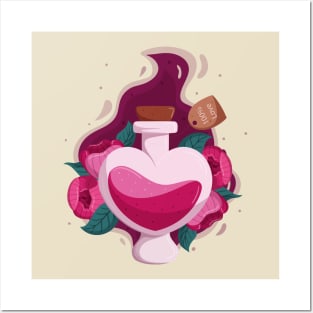 Love Potion Hand Drawn Posters and Art